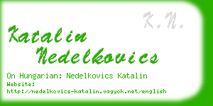 katalin nedelkovics business card